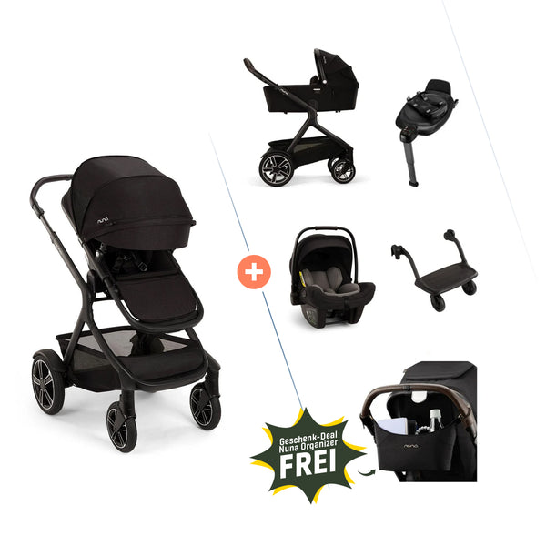 Nuna DEMI™ next 4in1 mit Babywanne, PIPA™ next & BASE™ next 360°