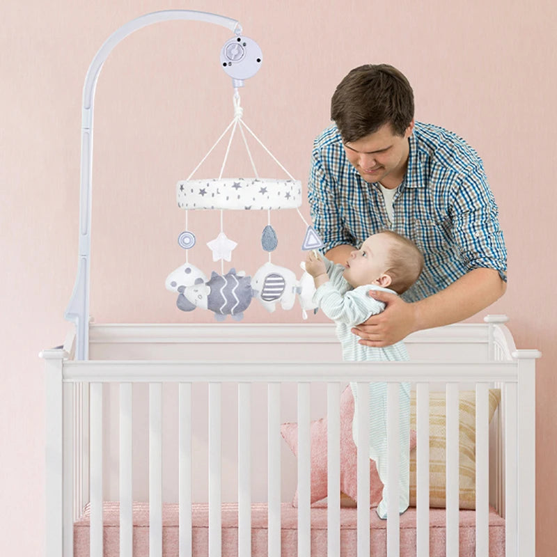 Hedgehog Musical Crib Mobile with Rattle
