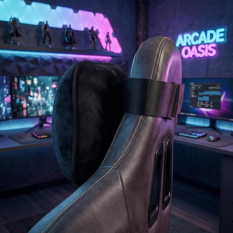 SANDINI RelaxFix® Gaming – Ergonomisches Nackenkissen für den Gamingstuhl