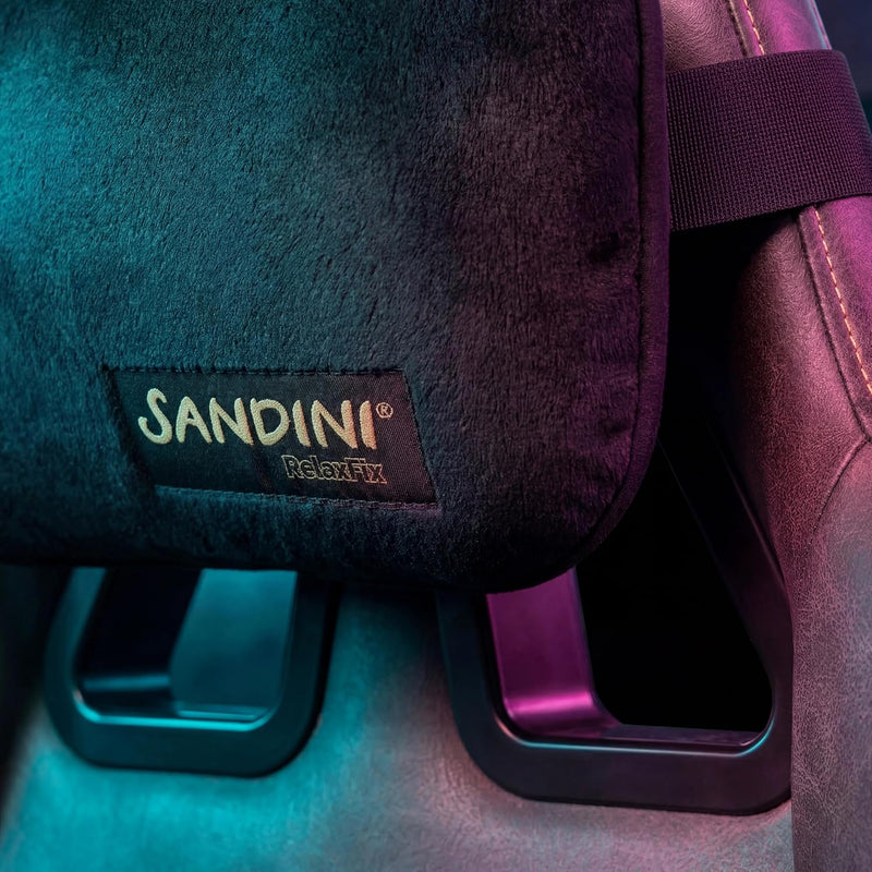 SANDINI RelaxFix® Gaming – Ergonomisches Nackenkissen für den Gamingstuhl