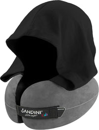 SANDINI TravelFix® Junior Hoodie - Reisekissen mit integrierter Kapuze und Transporttasche (ab 3 Jahren)