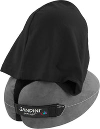SANDINI TravelFix® Junior Hoodie - Reisekissen mit integrierter Kapuze und Transporttasche (ab 3 Jahren)