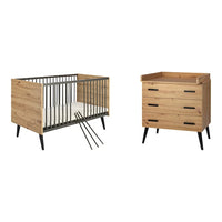 Schardt 2-tlg. Babyzimmer Morris Oak