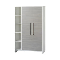 Schardt 3-tlg. Babyzimmer Eco Silber mit 2-türigem Kleiderschrank