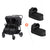 Zwillingsbuggy plus zwei Joie Softwanne (grau melange)