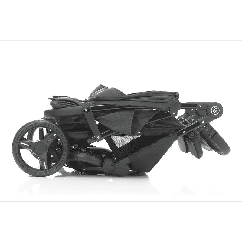 Zwillingsbuggy plus zwei Joie Softwanne (grau melange)