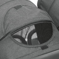 Zwillingsbuggy plus zwei Joie Softwanne (grau melange)