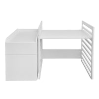 UP Kinderbett Weiss mit Schublade und Matratze 70 x 120 cm