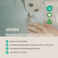 Distric4Kids Babybett Organizer | Musselin Baumwolle OEKO-TEX Aufbewahrung