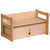 WOOD & LUCK Multifunktionale Bank mit Doppelbox (Naturholz)