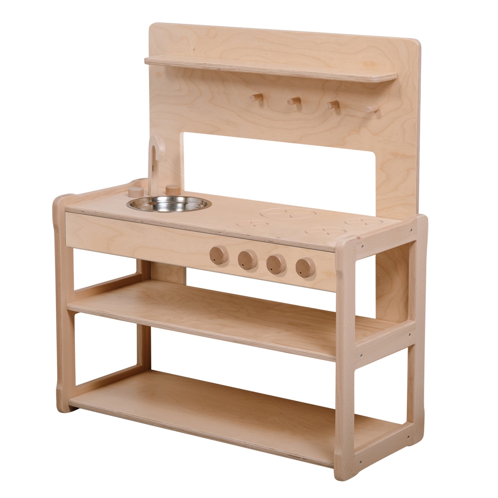 WOOD & LUCK Spielzeugküche (Naturholz)