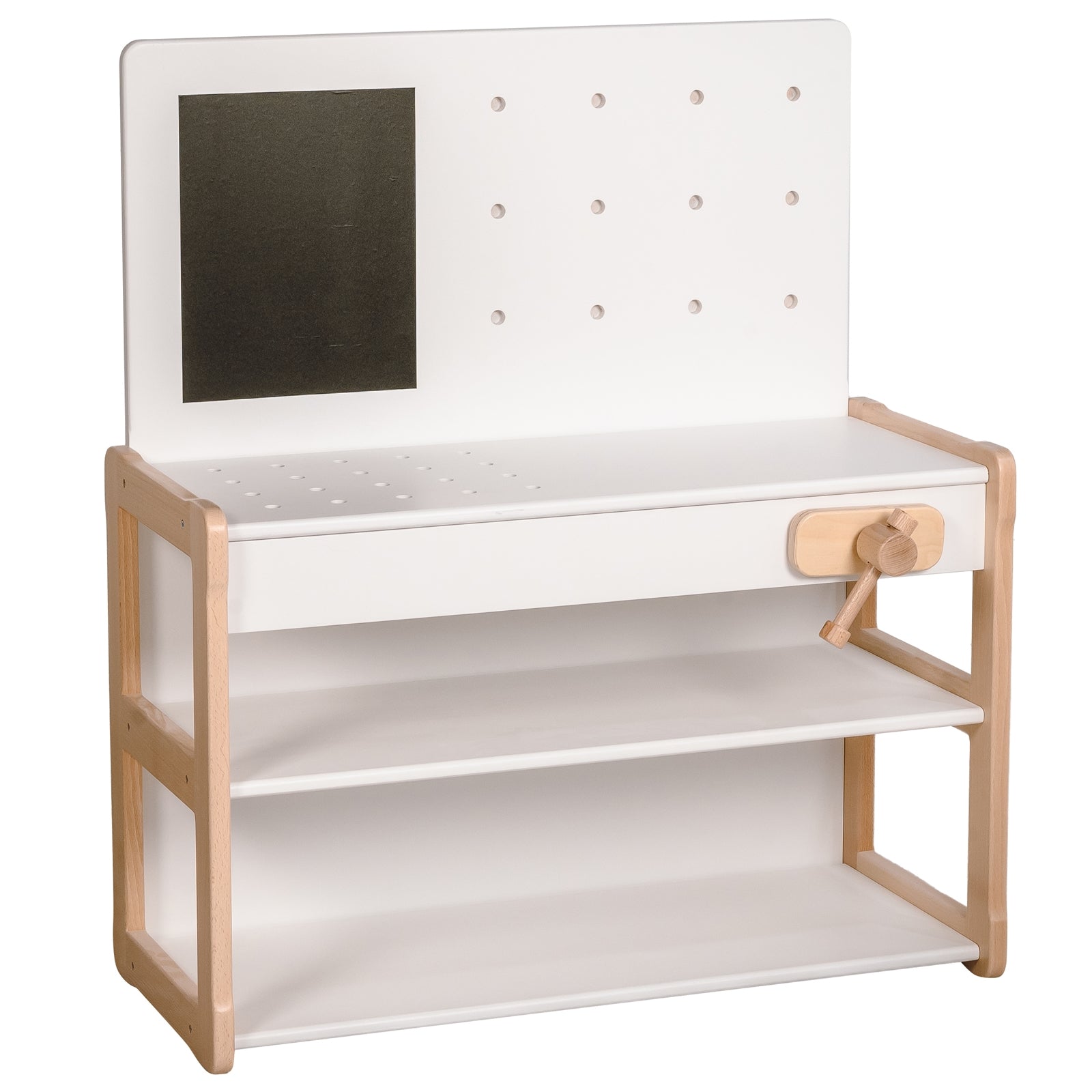 WOOD & LUCK Werkbank (Weiss)