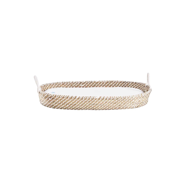 Distric4Kids Wickelkörbchen | Handgeflochtenes Seegras 80 cm