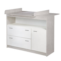 Kinderzimmer Möbelset „Julia“ 3-teilig mit umbaubarem Kinderbett 70x140 cm, Wickelkommode und 3-türigem Kleiderschrank