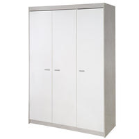 Kinderzimmer Möbelset „Julia“ 3-teilig mit umbaubarem Kinderbett 70x140 cm, Wickelkommode und 3-türigem Kleiderschrank