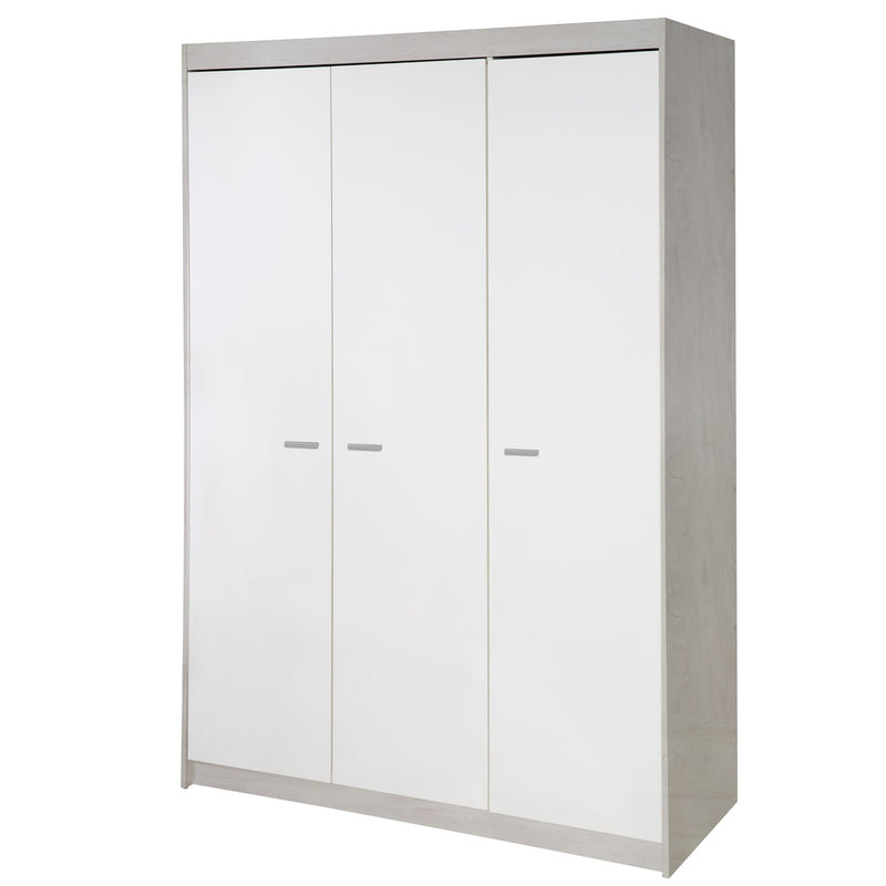 Kinderzimmer Möbelset „Julia“ 3-teilig mit umbaubarem Kinderbett 70x140 cm, Wickelkommode und 3-türigem Kleiderschrank