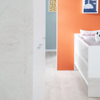 Kinderzimmer Möbelset „Julia“ 3-teilig mit umbaubarem Kinderbett 70x140 cm, Wickelkommode und 3-türigem Kleiderschrank