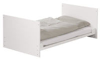 Zimmerset 'Maren' inkl. Kombi-Bett 70 x 140 cm, Wickelkommode breit & Schrank 3-türig - Weiß