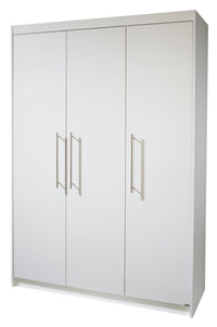 Zimmerset 'Maren' inkl. Kombi-Bett 70 x 140 cm, Wickelkommode breit & Schrank 3-türig - Weiß
