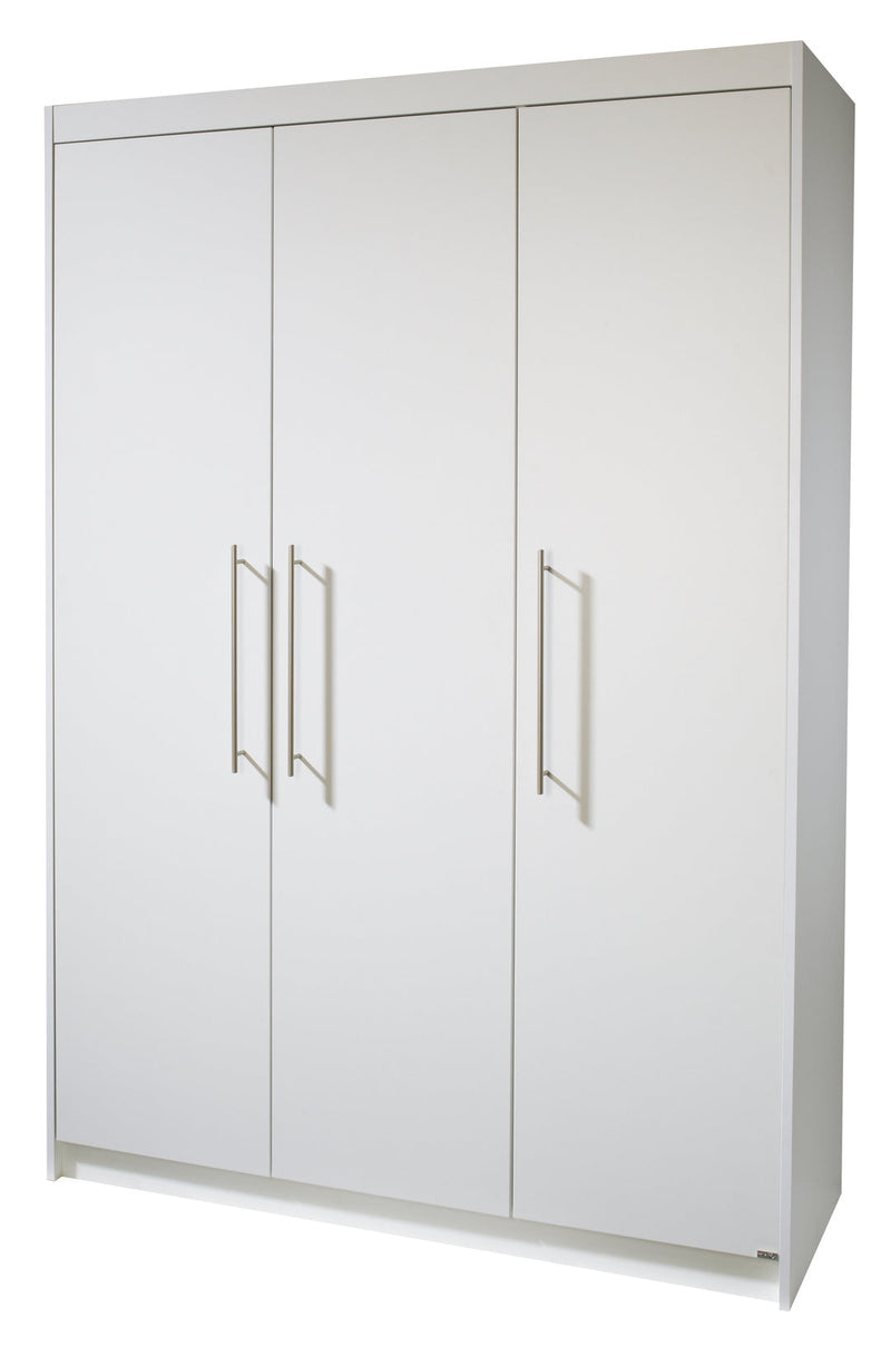Zimmerset 'Maren' inkl. Kombi-Bett 70 x 140 cm, Wickelkommode breit & Schrank 3-türig - Weiß