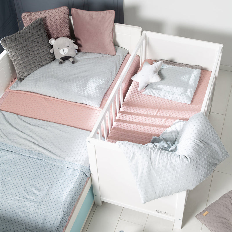 Zimmerset inkl. Wickelkommode 'Hamburg' & Beistellbett 60 x 120 cm inkl. Lattenrost
