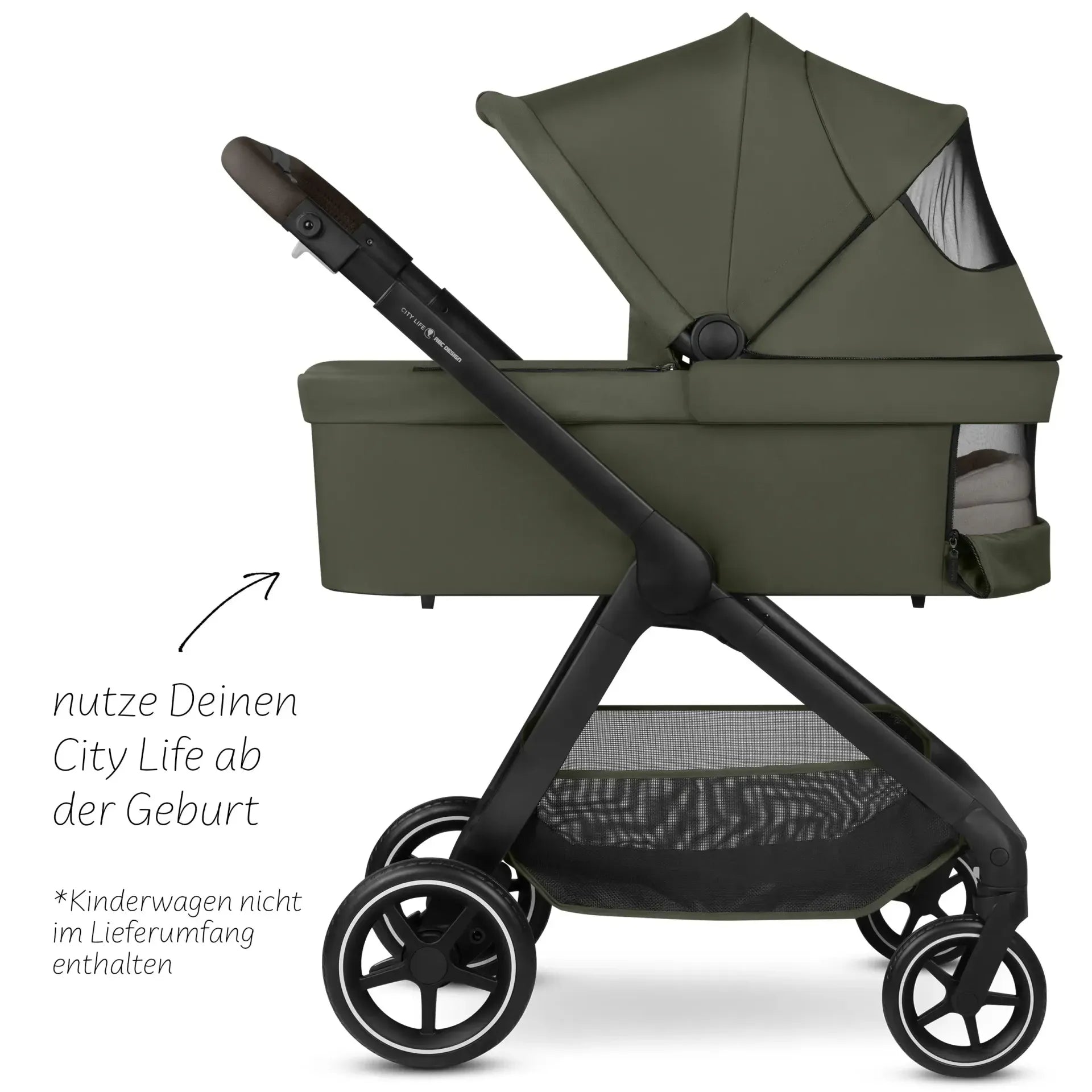 ABC Design City Life 3in1 Kinderwagen Set Nature inkl. Babyschale Tulip | ABC  Design