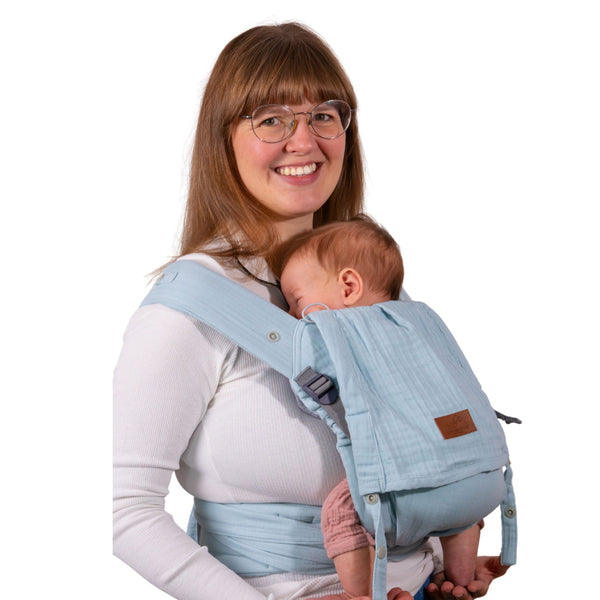 Aurora Breeze Musselin Babytrage Halfbuckle