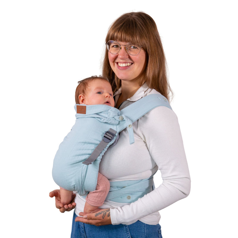Aurora Breeze Musselin Babytrage Halfbuckle