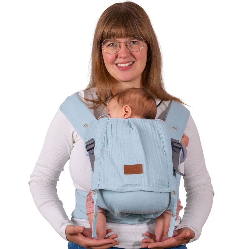 Aurora Breeze Musselin Babytrage Halfbuckle