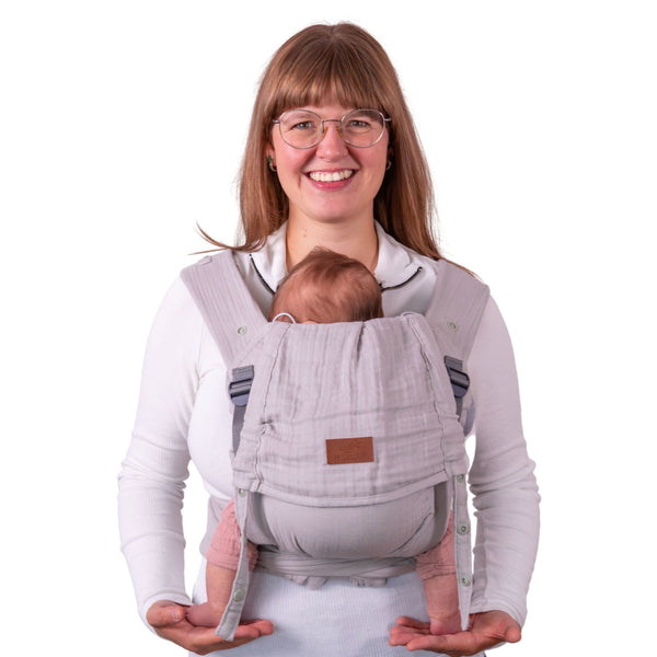 Aurora Koala Musselin Babytrage Halfbuckle ab Geburt