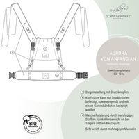 Aurora Sand Musselin Babytrage Halfbuckle