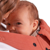 Aurora Terracotta Musselin Babytrage Halfbuckle