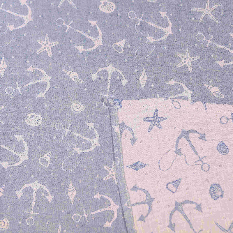Babydecke Musselin Ankerliebe 120x120cm