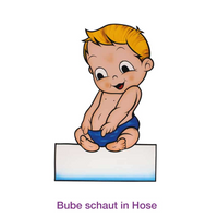 Geburtsfigur Junge – Blick in die Hose