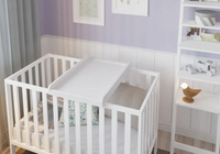 Universal Wickelaufsatz für Babybett (60 × 120 cm) – Weiß
