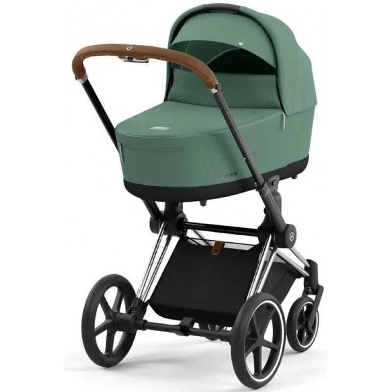 Cybex Priam 3in1 Chrome Brown mit Farbe Leaf Green