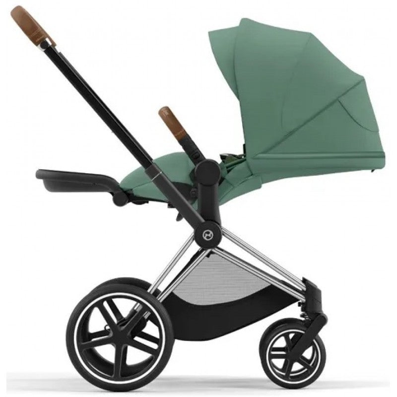 Cybex Priam 3in1 Chrome Brown mit Farbe Leaf Green