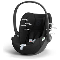 Coccolle Nessia 4in1 Travel System + CYBEX Cloud T i-Size mit Base T (Schwarz)