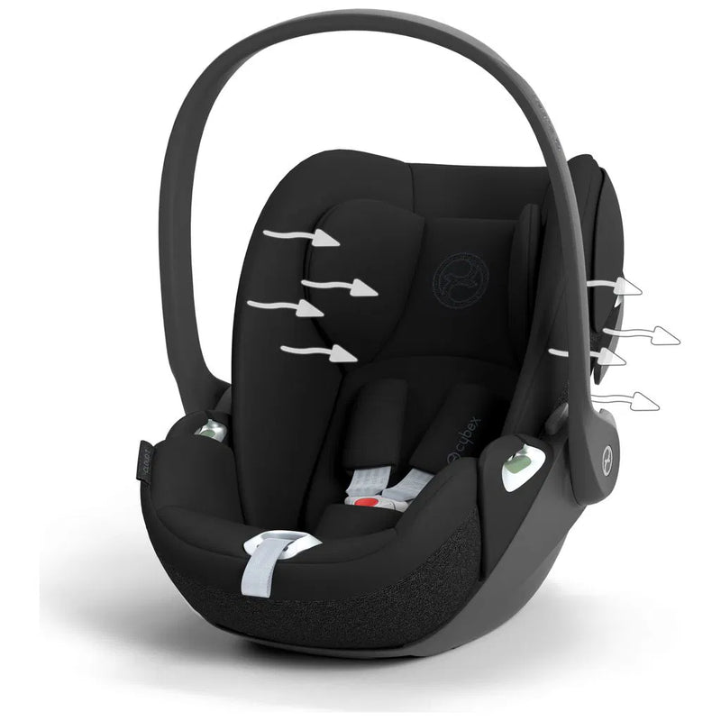 Coccolle Nessia 4in1 Travel System + CYBEX Cloud T i-Size mit Base T (Schwarz)