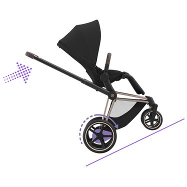 Cybex e-Priam 2in1 Kombikinderwagen (Rosegold/Sepia Black)
