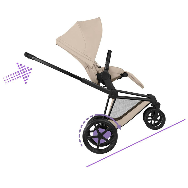 Cybex ePriam 5 Comfort 4in1 inkl. faltbare Babywanne | Kinderwagen Neue Generation