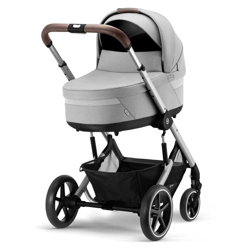 Cybex Balios S Lux 3-in-1 Set SohoGrey, Gestell Silver