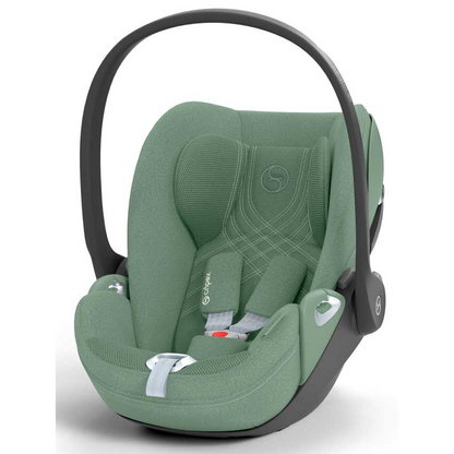 Cybex Priam Set 4-in-1 mit Cloud T i-Size  Plus Babyschale (Matt Schwarz - Leaf Green)