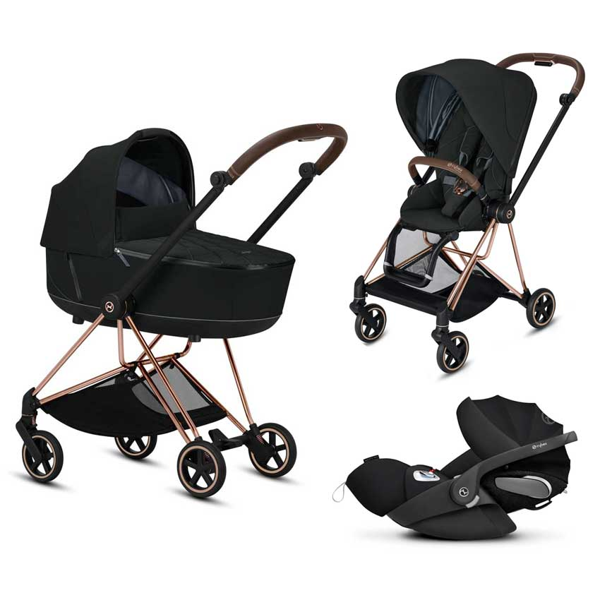 Cybex Mios Buggy 3-in-1 Set mit Cloud Z2(Soho Grey)(Gestell Chrome Black)