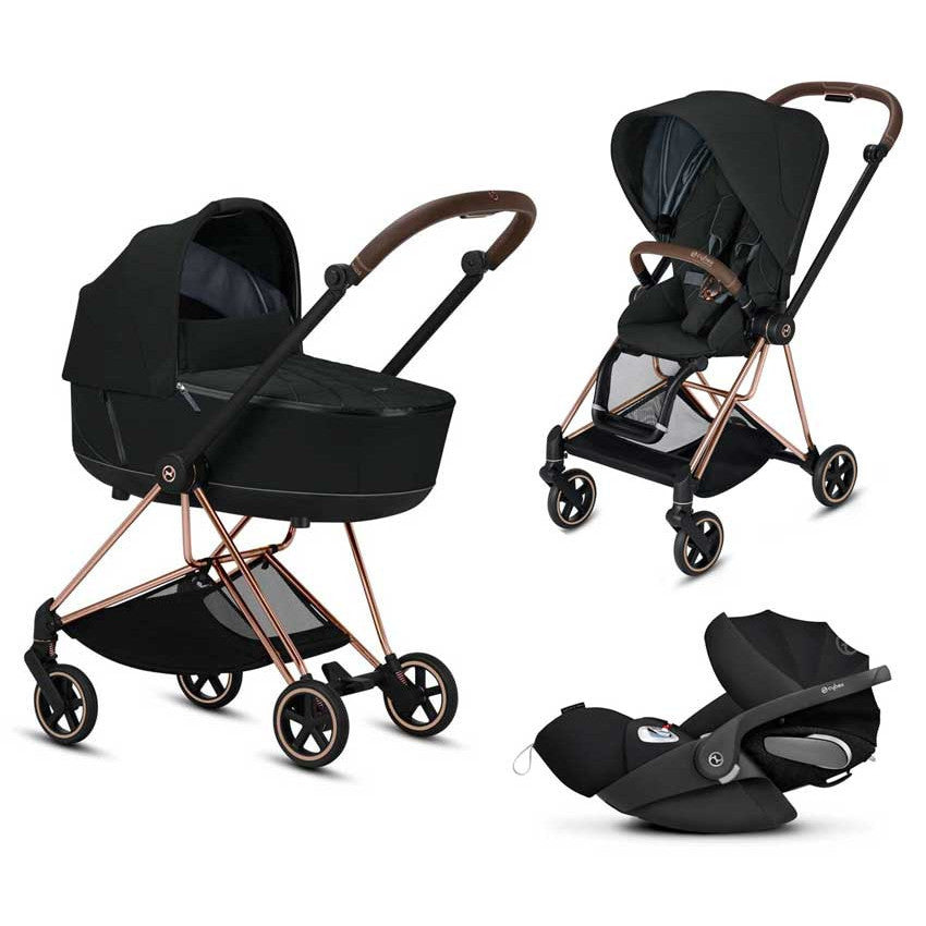 Cybex Mios Buggy 3-in-1 Set mit Cloud Z2(Deep Black)(Gestell Chrome Black)