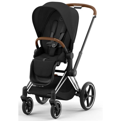 Cybex Priam Set 4-in-1 mit Cloud T i-Size  Plus Babyschale (Chrome mit Brown - Sepia Black)