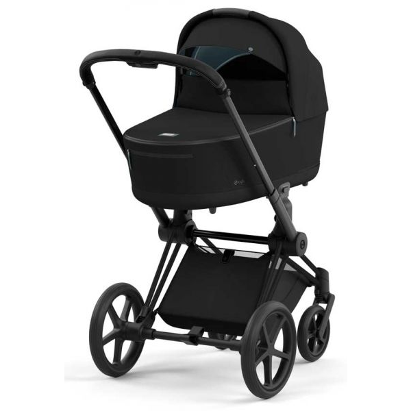 Cybex Priam Set 3-in-1 mit Cloud Z2 Babyschale(Deep Black)(Gestell Matt Black)