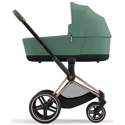 Cybex Priam Set 4-in-1 mit Cloud T i-Size  Plus Babyschale (Rosegold - Leaf Green)