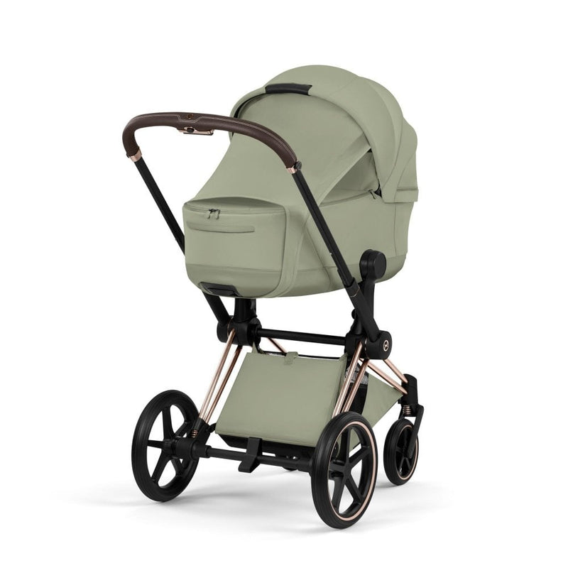 Cybex Priam 5 Style 4in1 Set Roségold Gestell faltbare Babywanne & Cloud T i-Size Plus mit Base T 360