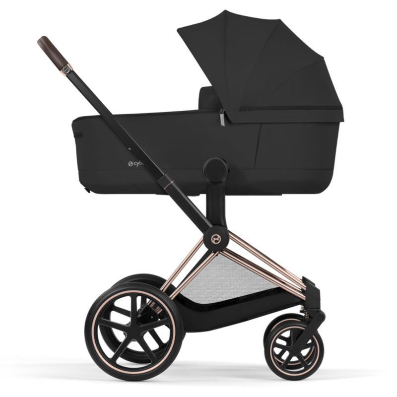 Cybex Priam 5 Comfort Kombikinderwagen 3in1 Set | Mit Cloud T i-Size Plus Babyschale & faltbarer Babywanne